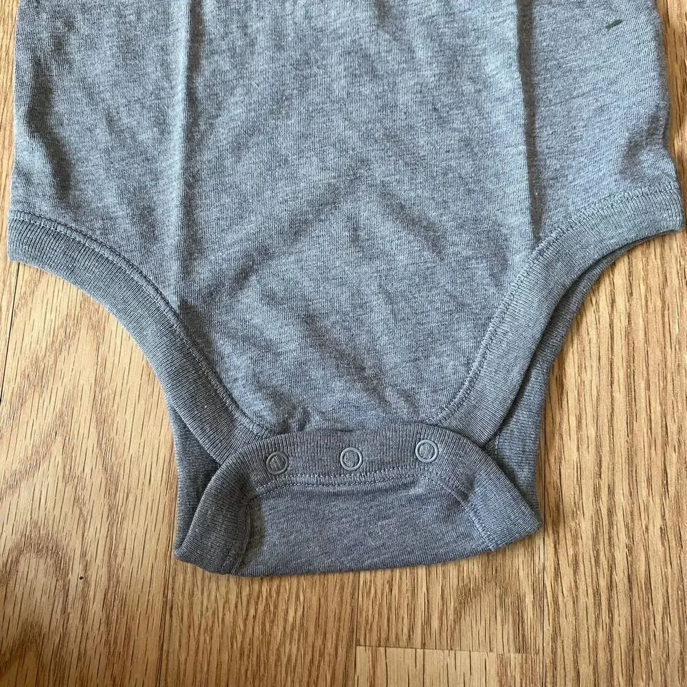 Old Navy This is How I Roll Hanukkah Dreidel Onesie Gray 12-18 Months